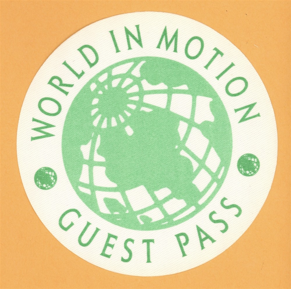 Jackson Browne 1989 World in Motion Concert Tour GUEST Backstage Pass