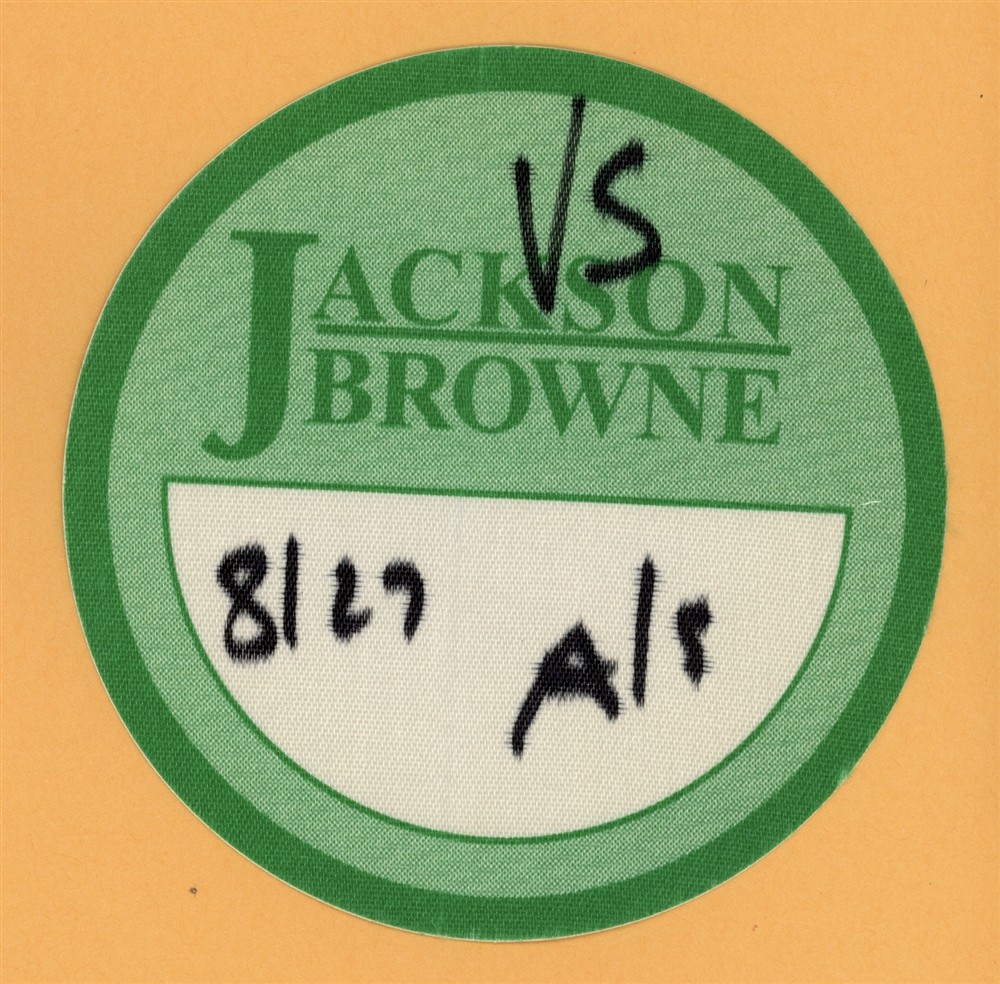 Jackson Browne 1994 I'm Alive Concert Tour Backstage Pass