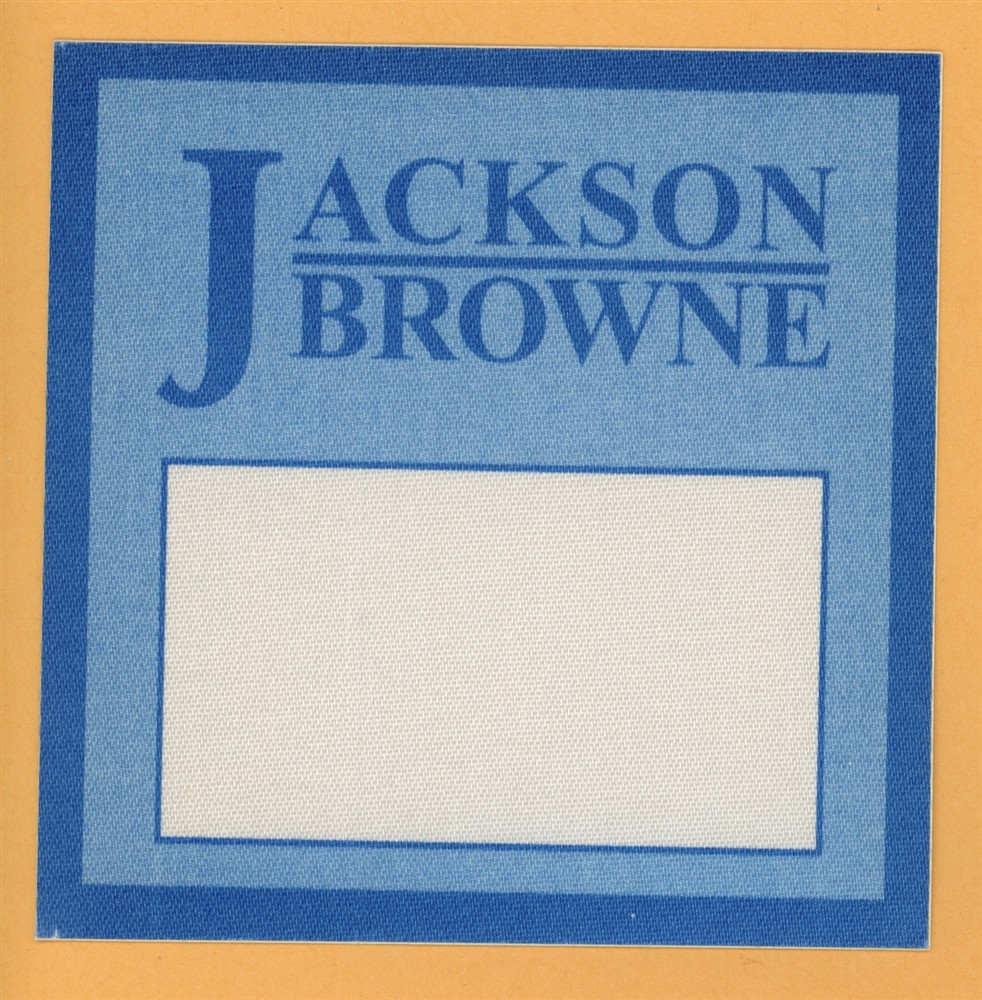 Jackson Browne 1994 I'm Alive Concert Tour Backstage Pass