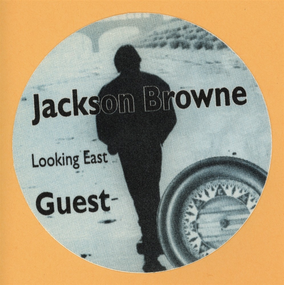 Jackson Browne 1996 Looking East Concert Tour GUEST Backstage Pass