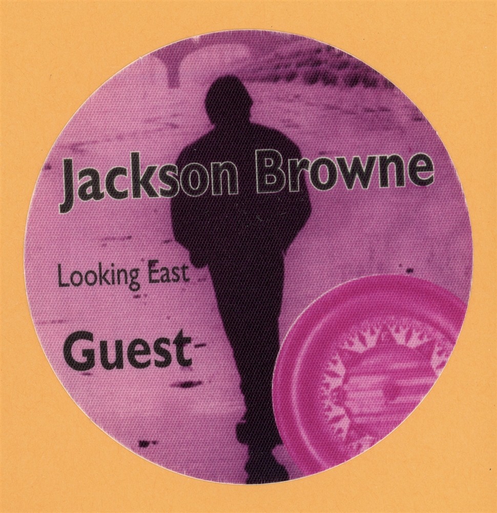 Jackson Browne 1996 Looking East Concert Tour GUEST Backstage Pass