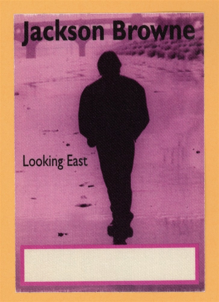 Jackson Browne 1996 Looking East Concert Tour WORKING Backstage Pass