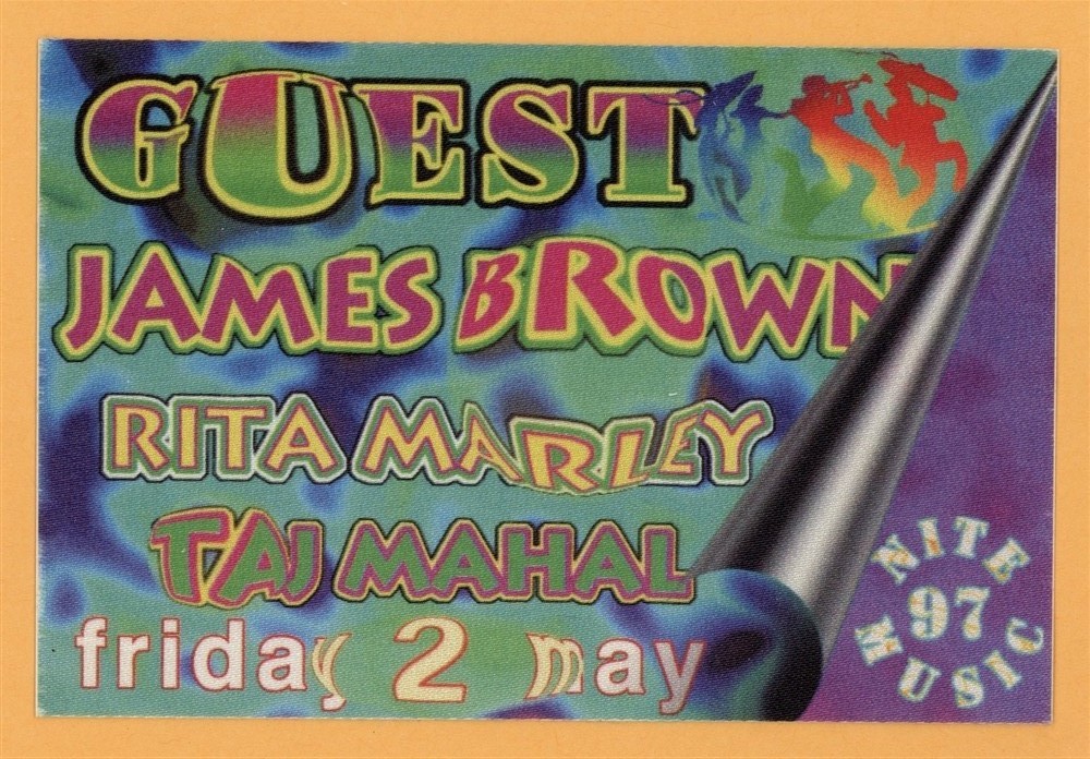 James Brown 1997 Concert Tour GUEST Backstage Pass