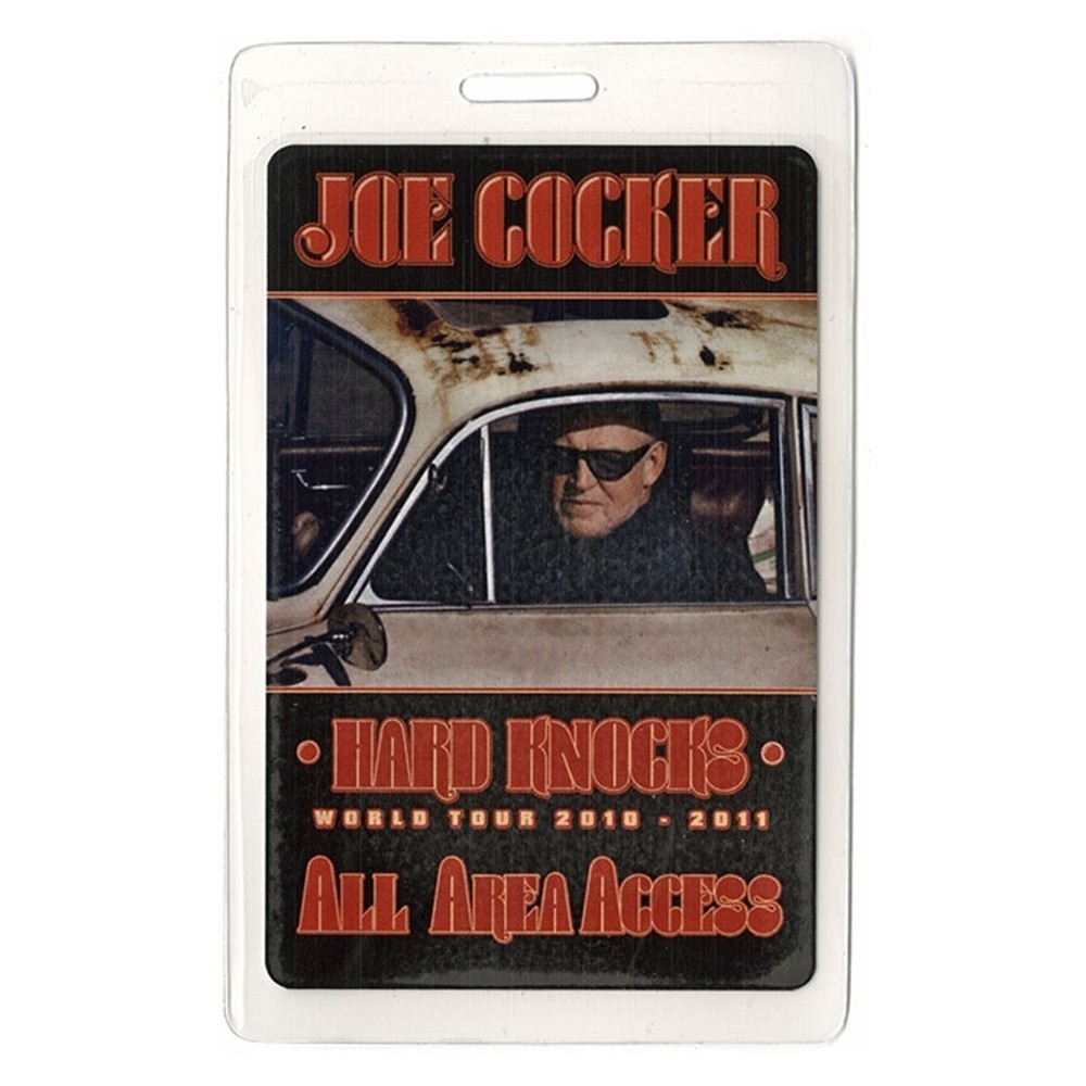 Joe Cocker 2010-2011 Concert Laminated Backstage Pass Hard Knocks Tour