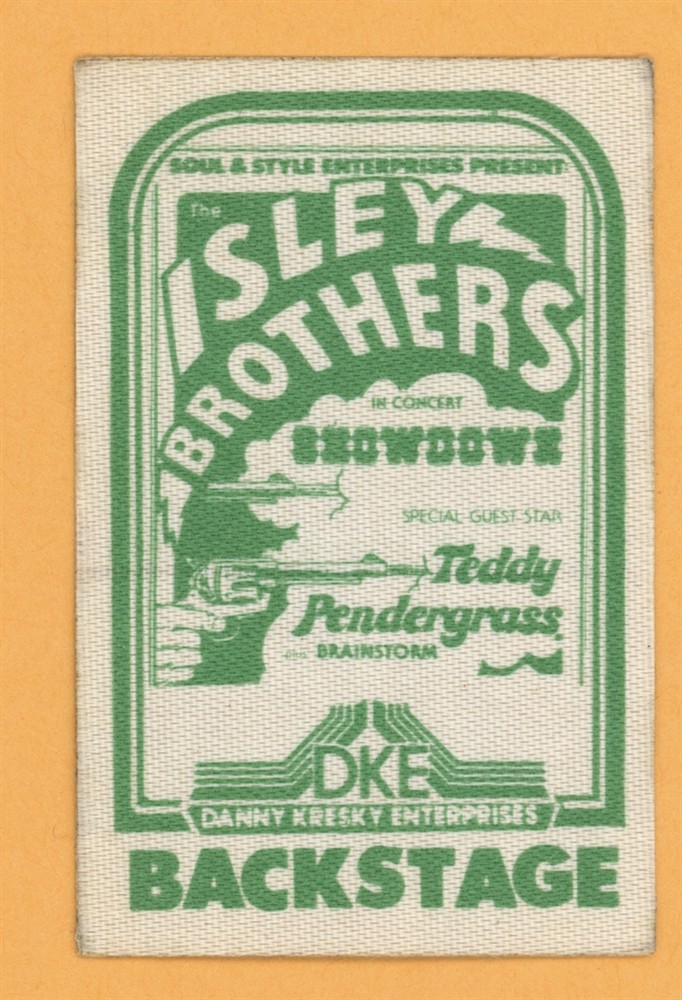Isley Brothers 1975 Heat Is On Concert Tour Backstage Pass