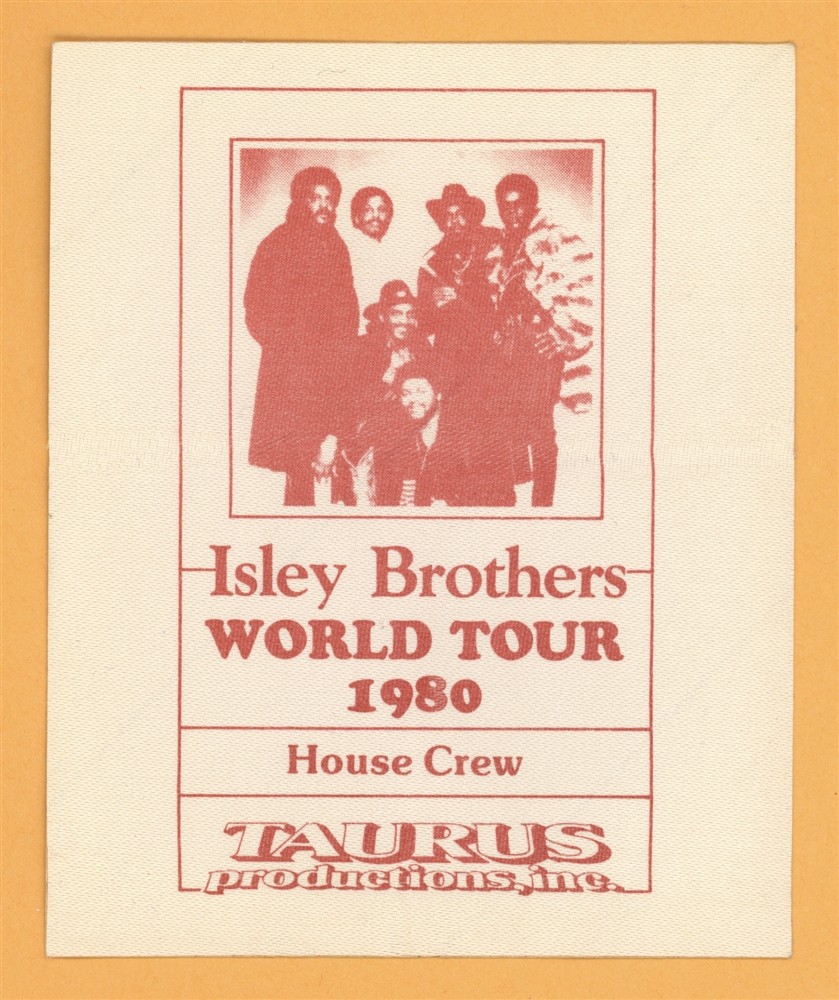 Isley Brothers 1989 Go All The Way Concert Tour CREW Backstage Pass