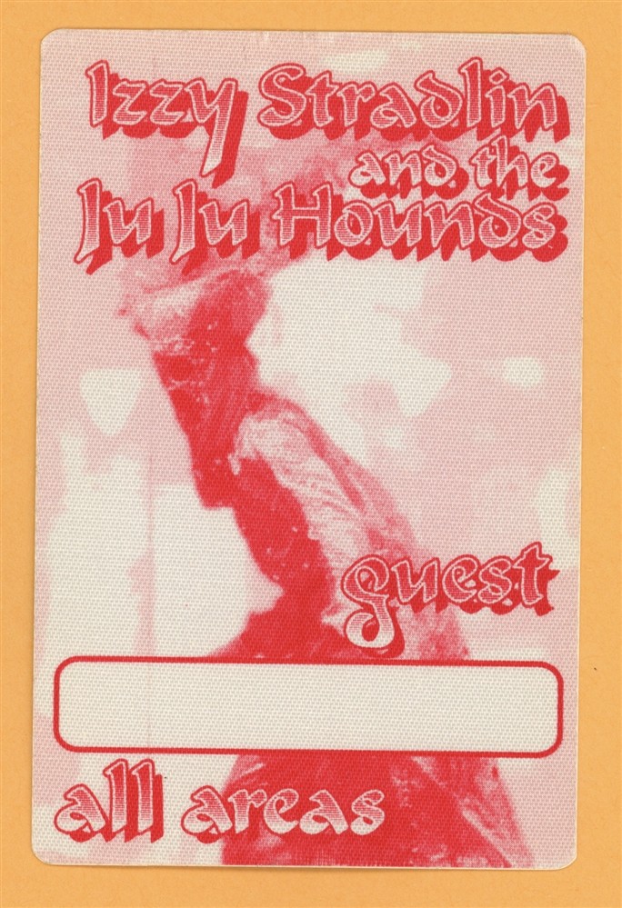 Izzy Stradlin & the Ju Ju Hounds 1992 Concert Tour GUEST Backstage Pass