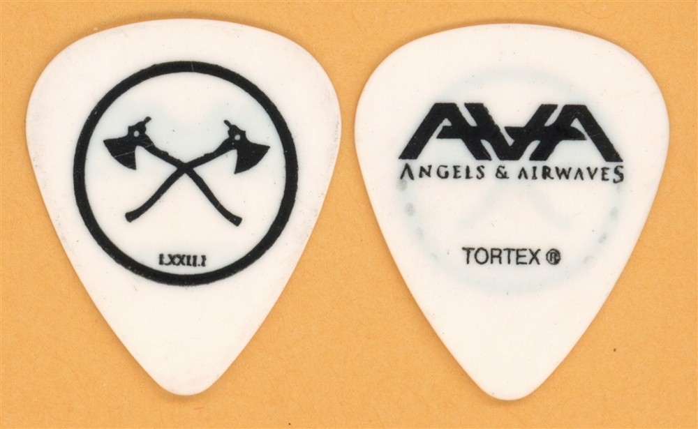 Angels & Airwaves Tom DeLonge Blink 182 Vintage Guitar Pick - 2010 Love Tour
