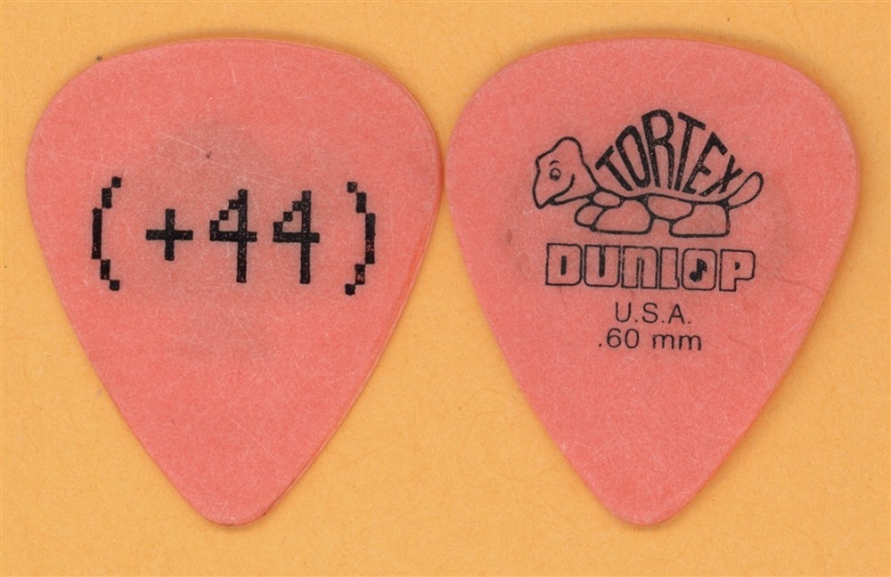Blink 182 +44 Mark Hoppus Vintage Guitar Pick - 2006 Heart Stops Beating Tour