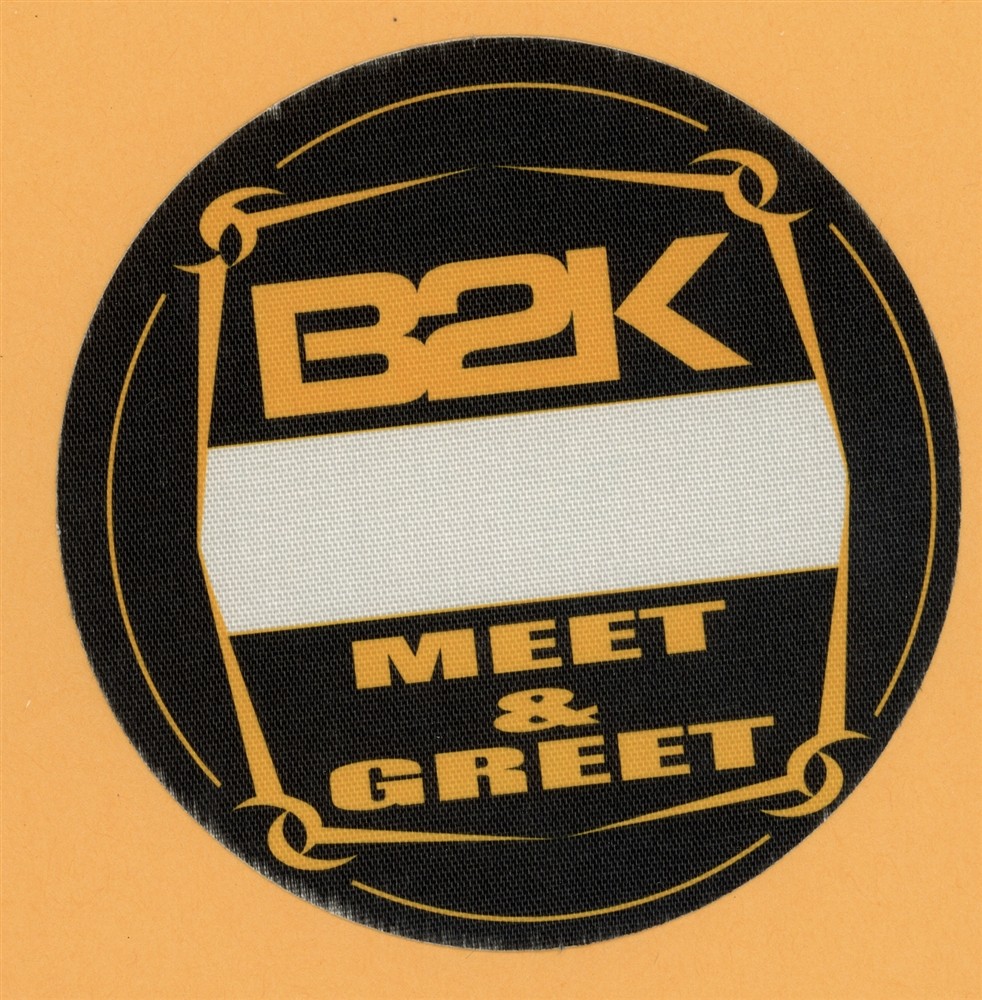 B2K 2002 Concert Tour MEET & GREET Backstage Pass