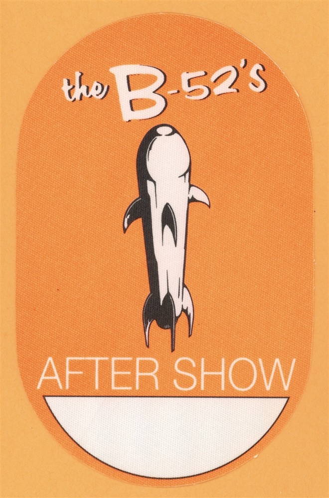 B-52's 2002 Rocket Concert Tour AFTER SHOW Backstage Pass