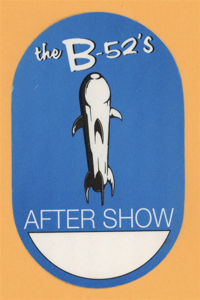 B-52's 2002 Rocket Concert Tour AFTER SHOW Backstage Pass