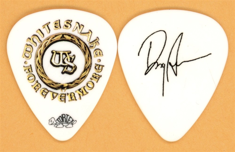 Whitesnake Doug Aldrich Vintage Guitar Pick - 2012 Forevermore Tour