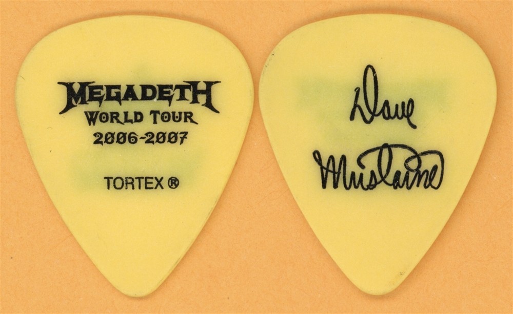 Megadeth Dave Mustaine Vintage Guitar Pick - 2007 United Abominations Tour