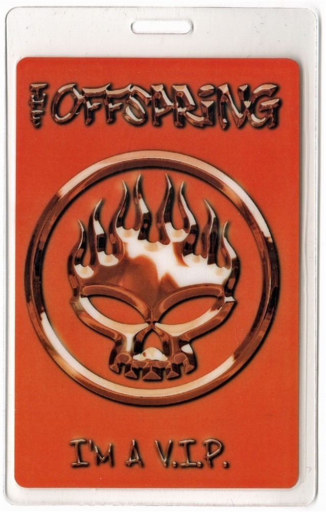 Offspring 2001 Concert Laminated Backstage Pass Conspiracy of One Tour