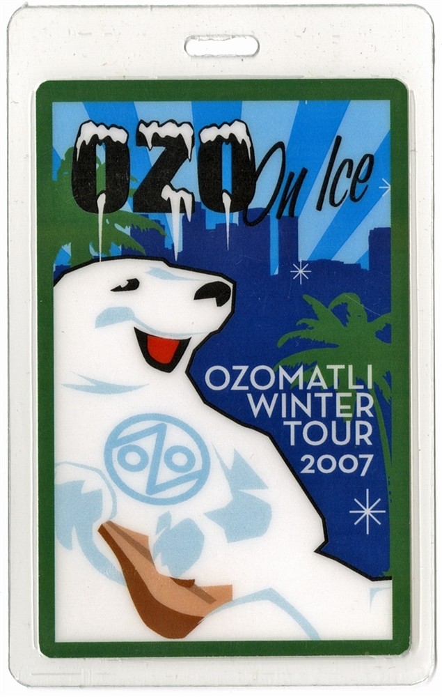 Ozomatli 2007 Concert Tour Laminated Backstage Pass rare