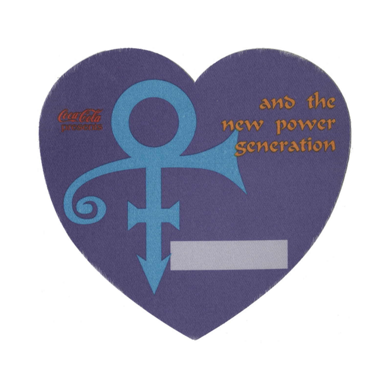 Prince 1993 New Power Generation Concert Tour Heart Backstage Pass