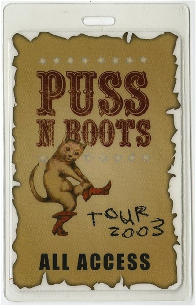 Puss N Boots 2003 Concert Tour Laminated Backstage Pass Norah Jones AA