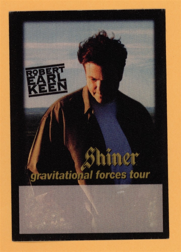 Robert Earl Keen 2002 Gravitational Forces Concert Tour Backstage Pass