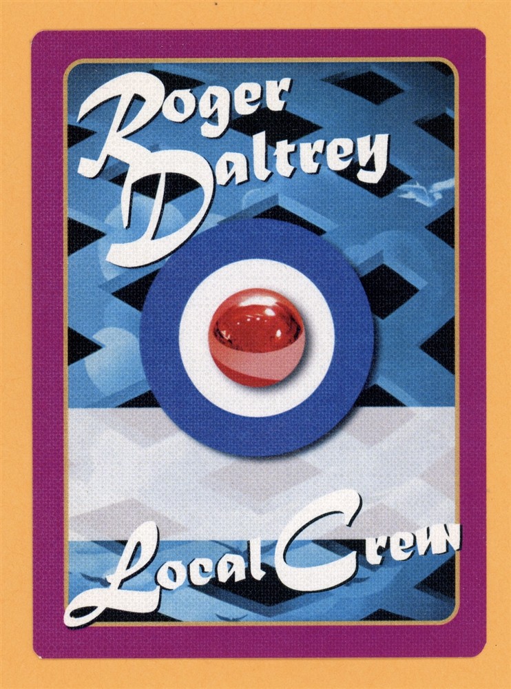 Roger Daltrey 2008 The Who Concert Tour Local Crew Backstage Pass