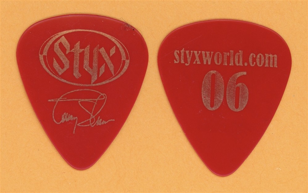 Styx Tommy Shaw Vintage Guitar Pick - 2006 Styxworld Tour