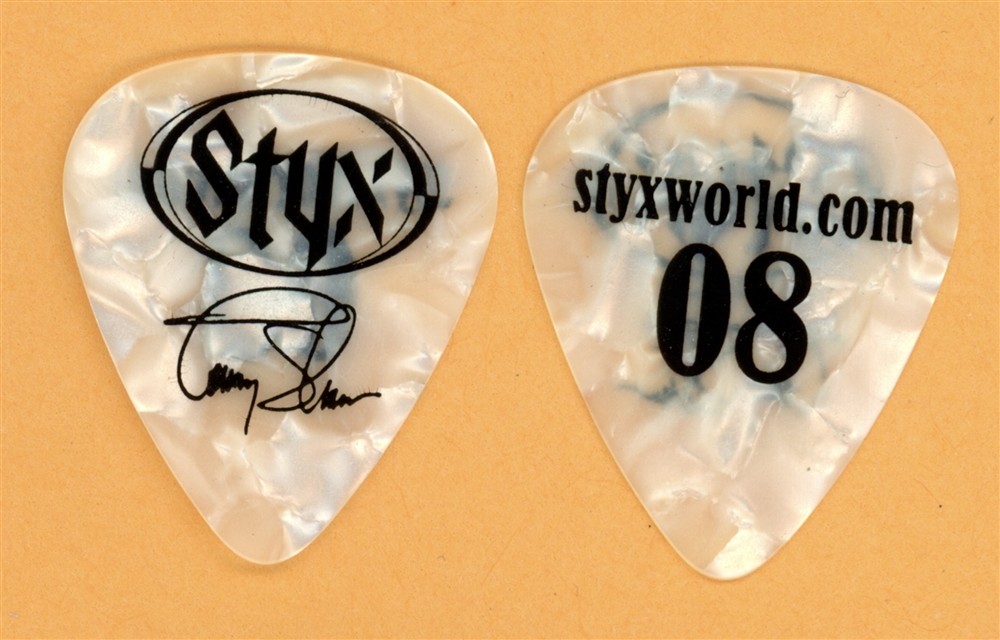 Styx Tommy Shaw Vintage Guitar Pick - 2008 Styxworld Tour