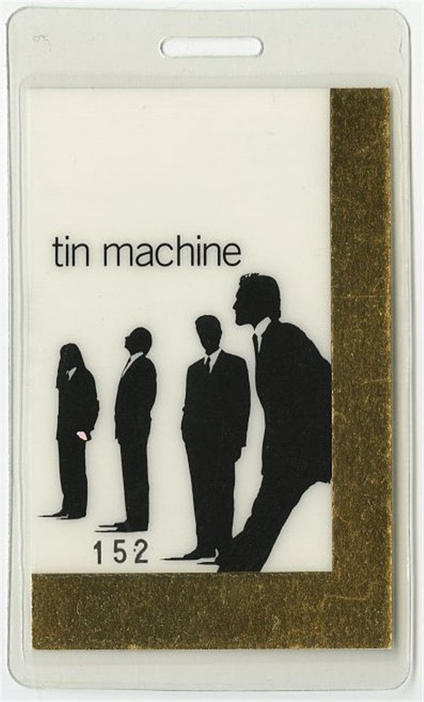 Tin Machine Concert Tour Laminated Backstage Pass David Bowie AA