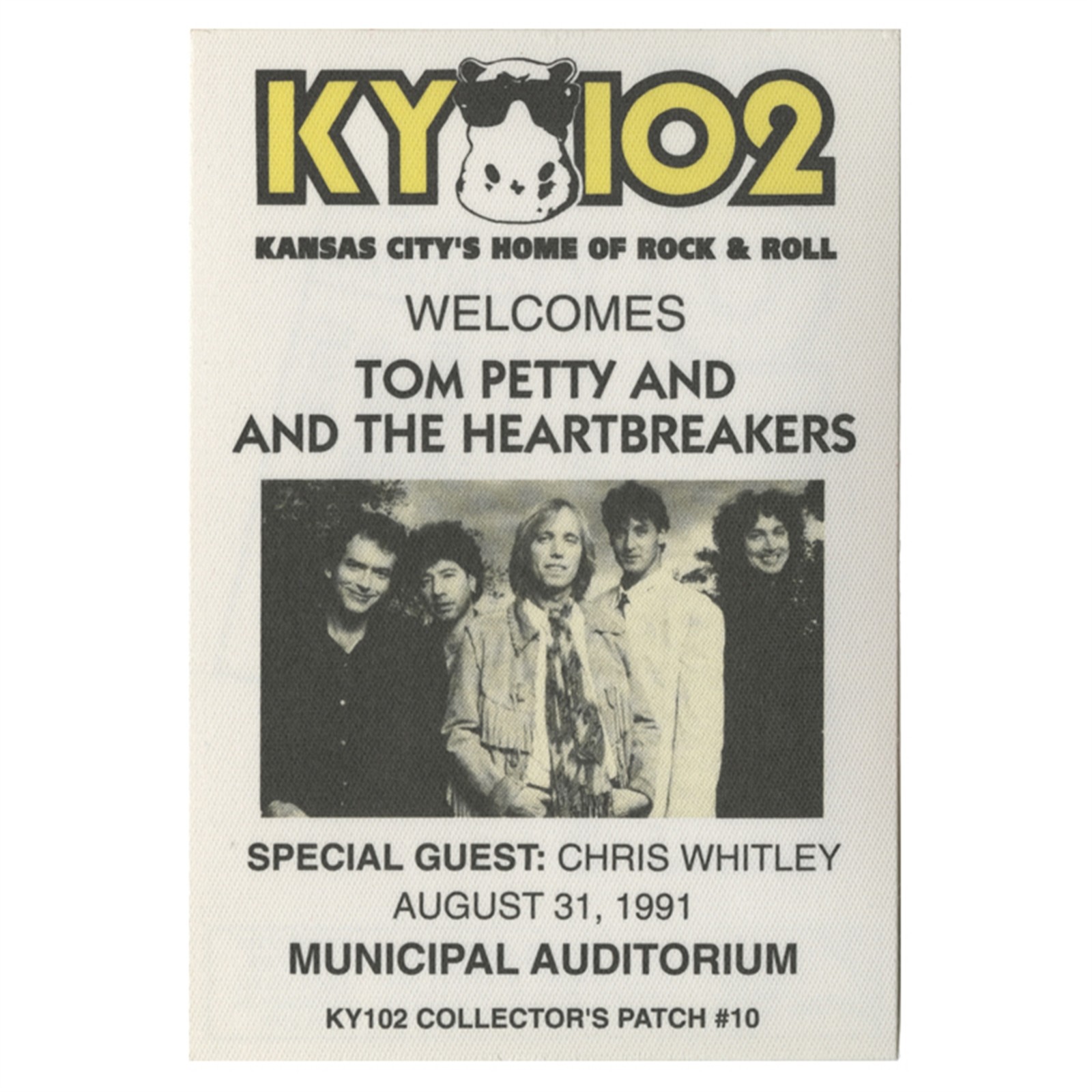 Tom Petty 1991 Into the Great Wide Open Concert Tour KY102 Radio Backstage Pass