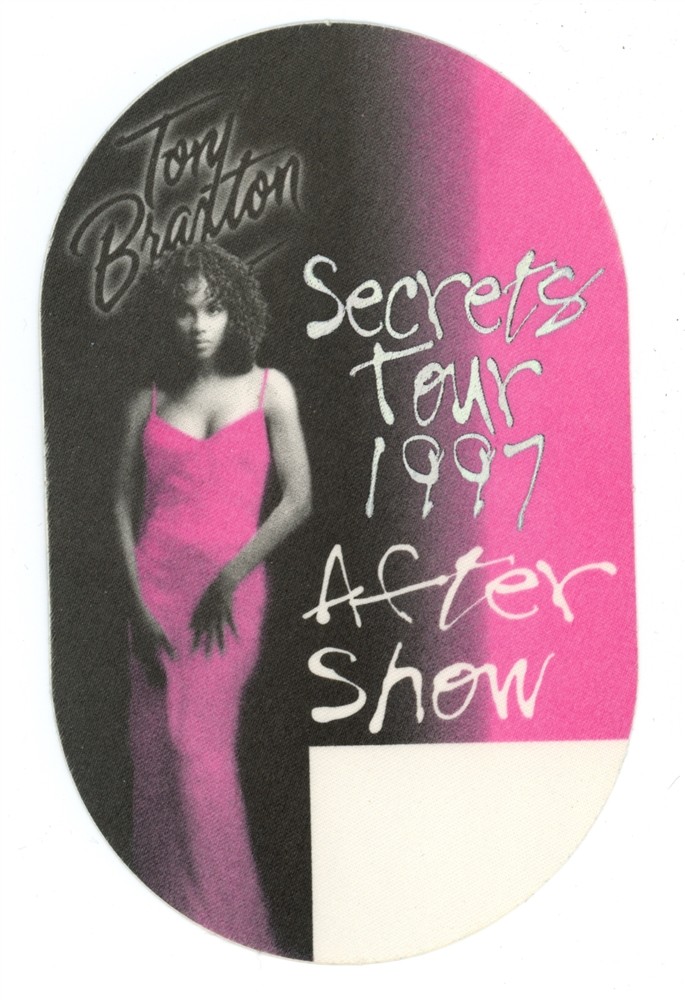 Toni Braxton 1997 Secrets Concert Tour After Show Backstage Pass