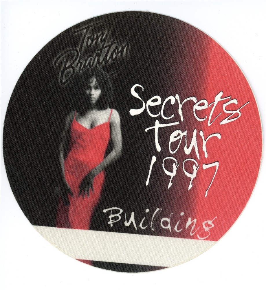 Toni Braxton 1997 Secrets Concert Tour Building Backstage Pass