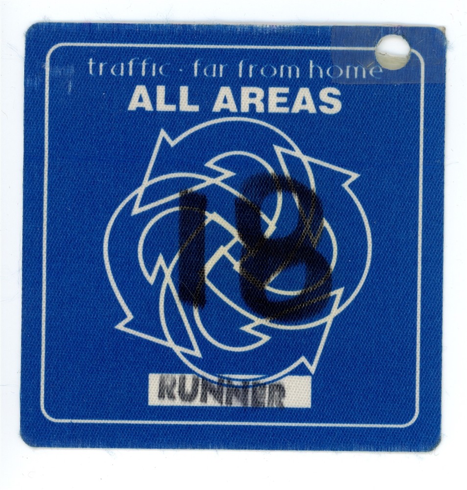 Traffic All Areas Vintage Backstage Pass - 1994 Far From Home Tour