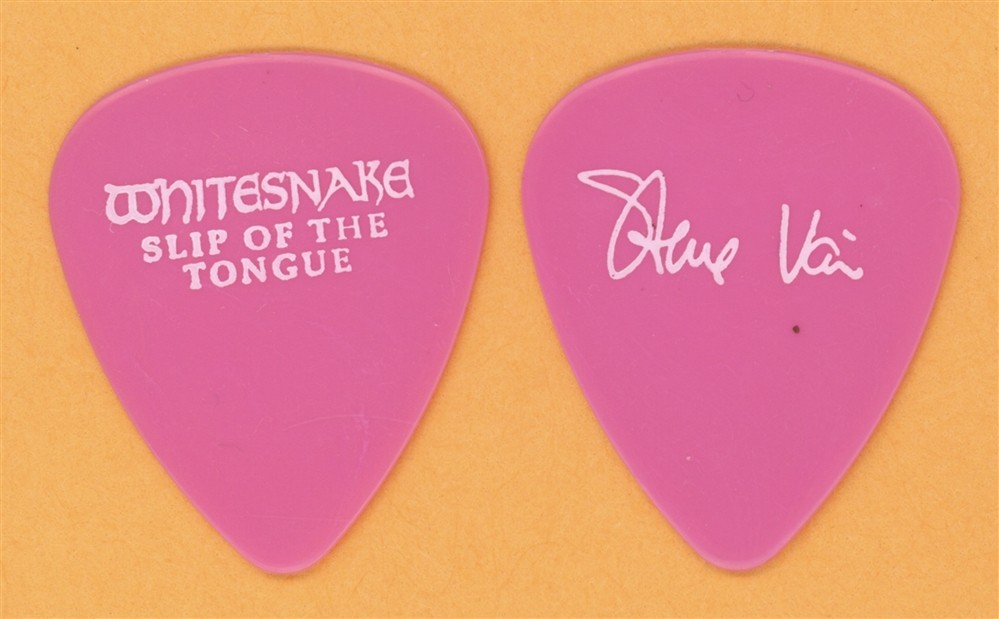 Whitesnake Steve Vai Vintage Guitar Pick - 1989 Slip of the Tongue Tour