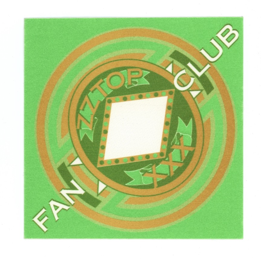 ZZ Top 1999 XXX Concert Tour Fan Club Backstage Pass