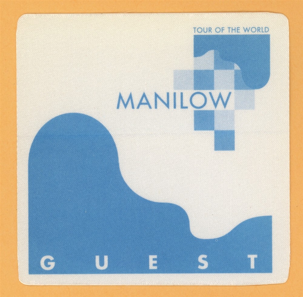 Barry Manilow 1997 Tour of the World Concert GUEST Backstage Pass