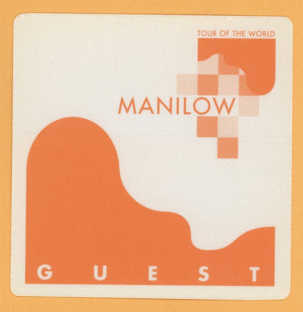 Barry Manilow 1997 Tour of the World Concert GUEST Backstage Pass