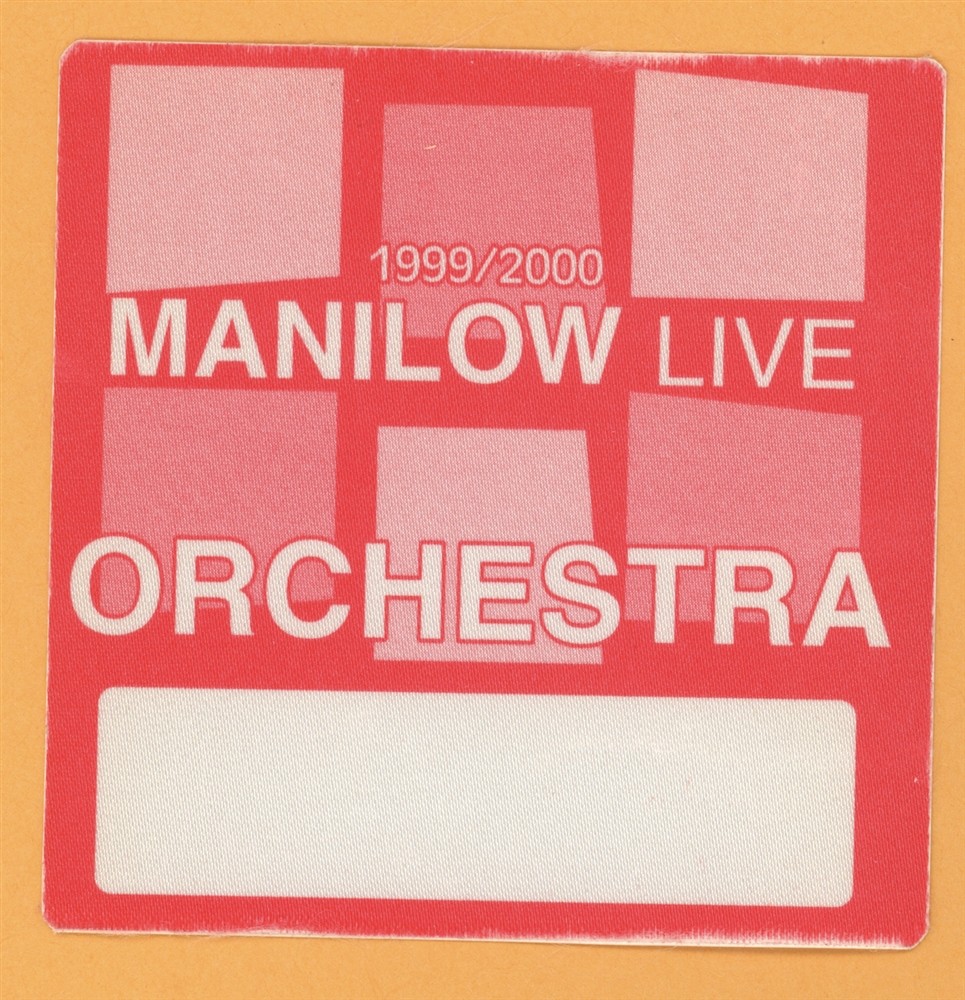 Barry Manilow 1999 LIVE Concert Tour ORCHESTRA Backstage Pass