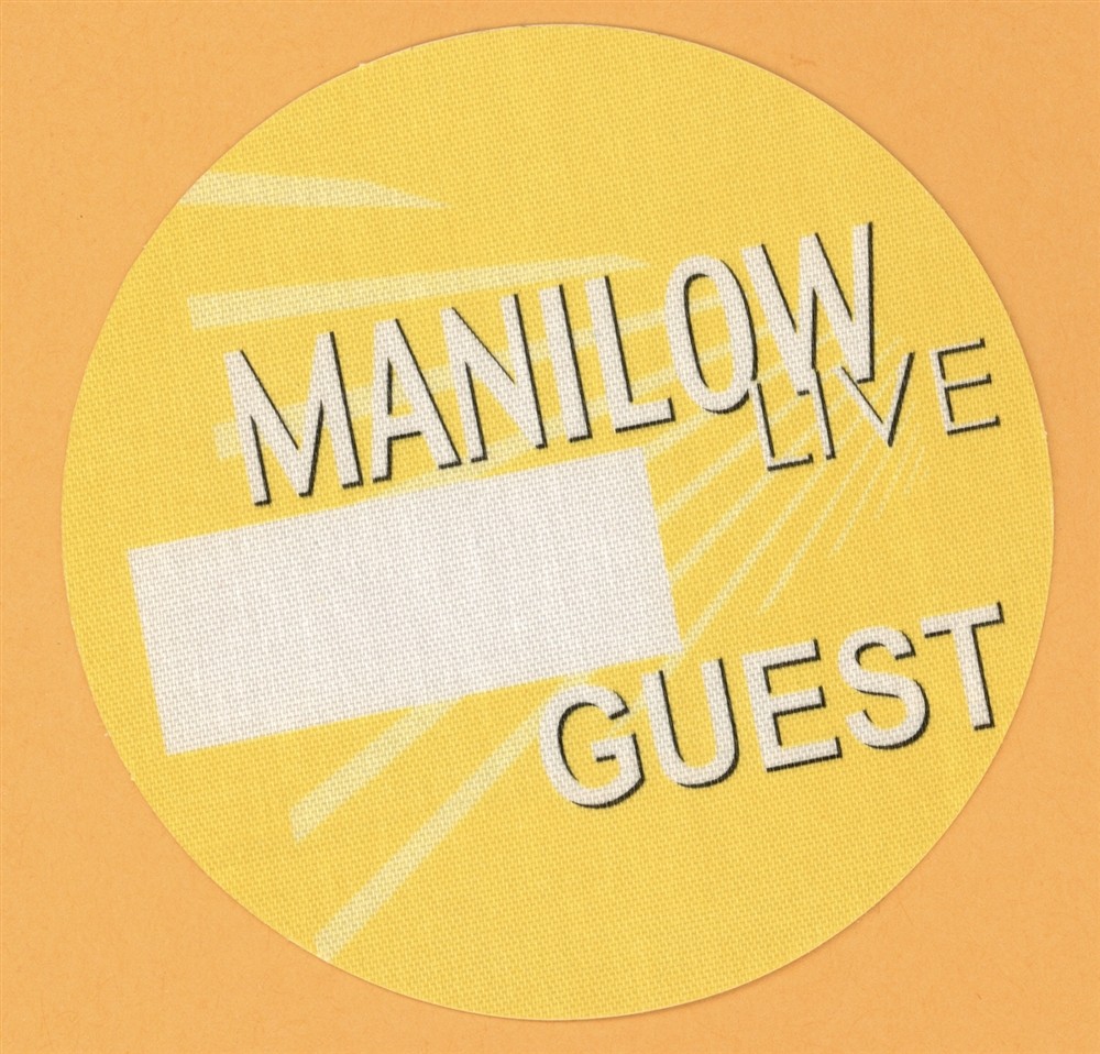 Barry Manilow 2001 LIVE Concert Tour ORCHESTRA Backstage Pass