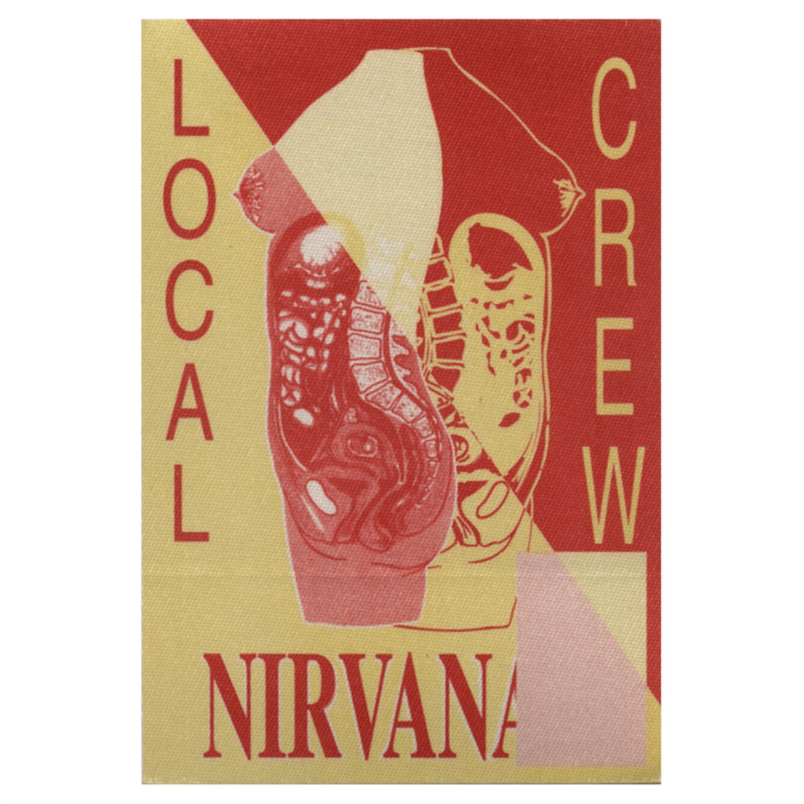 Nirvana 1993 In Utero Concert Tour Local Crew Backstage Pass