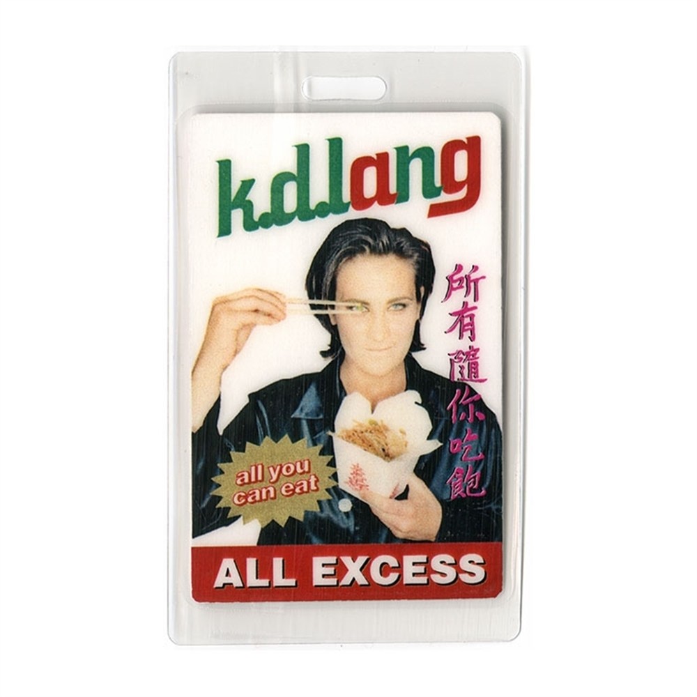 K.D. Lang 1995 Concert Laminated Backstage Pass All You Can Eat Tour