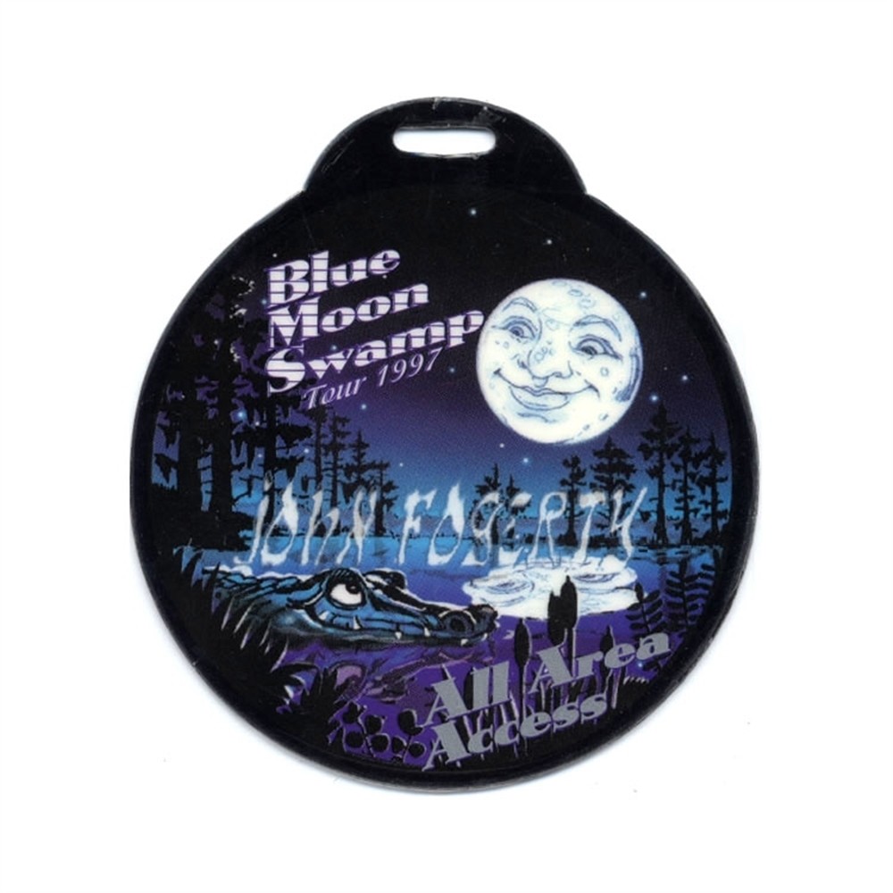 John Fogerty 1997 Blue Moon Swamp Concert Tour Laminated Backstage Pass