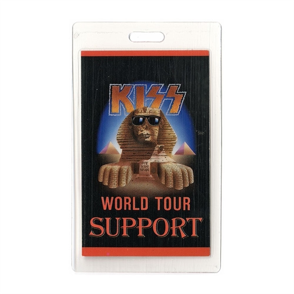 KISS 1990 Hot in the Shade Concert Tour Laminated Backstage Pass