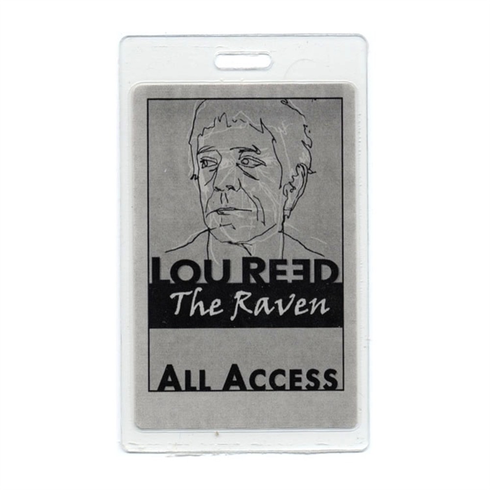 Lou Reed 2003 Concert Laminated Backstage Pass Raven Tour All Access