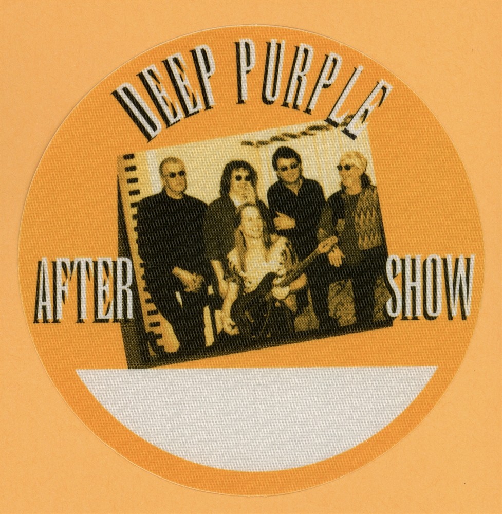 Deep Purple 2002 Bananas Concert Tour AFTER SHOW Backstage Pass