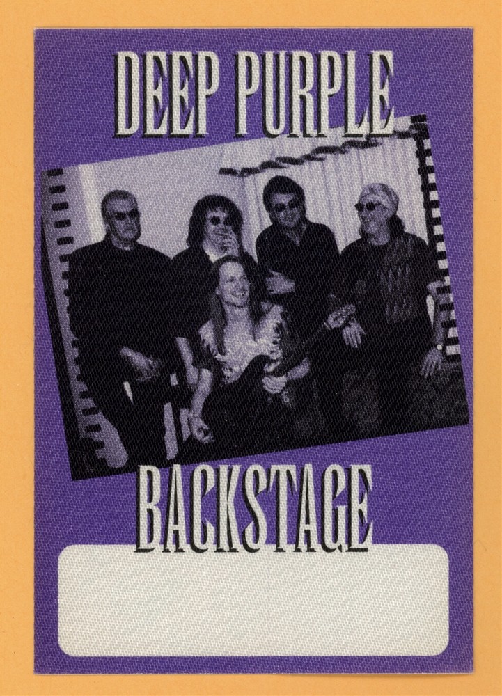 Deep Purple 2002 Bananas Concert Tour Backstage Pass