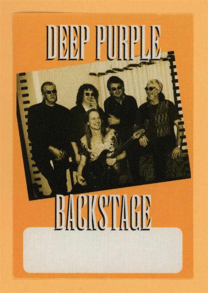 Deep Purple 2002 Bananas Concert Tour Backstage Pass