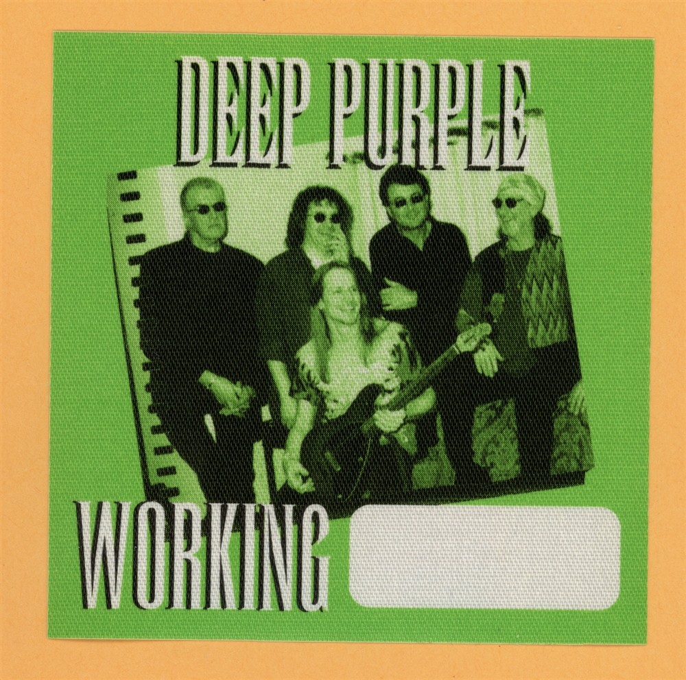 Deep Purple 2002 Bananas Concert Tour WORKING Backstage Pass