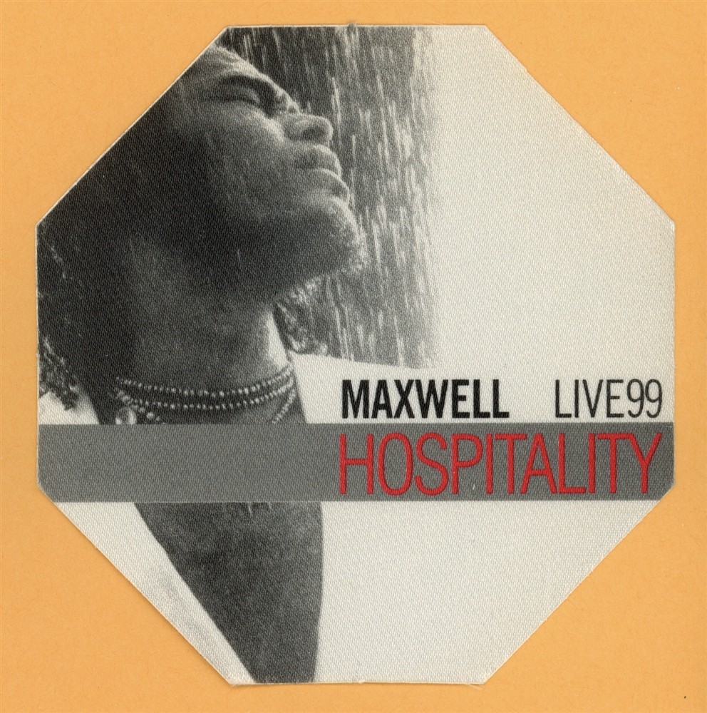 Maxwell 1999 Embrya Concert Tour HOSP Backstage Pass