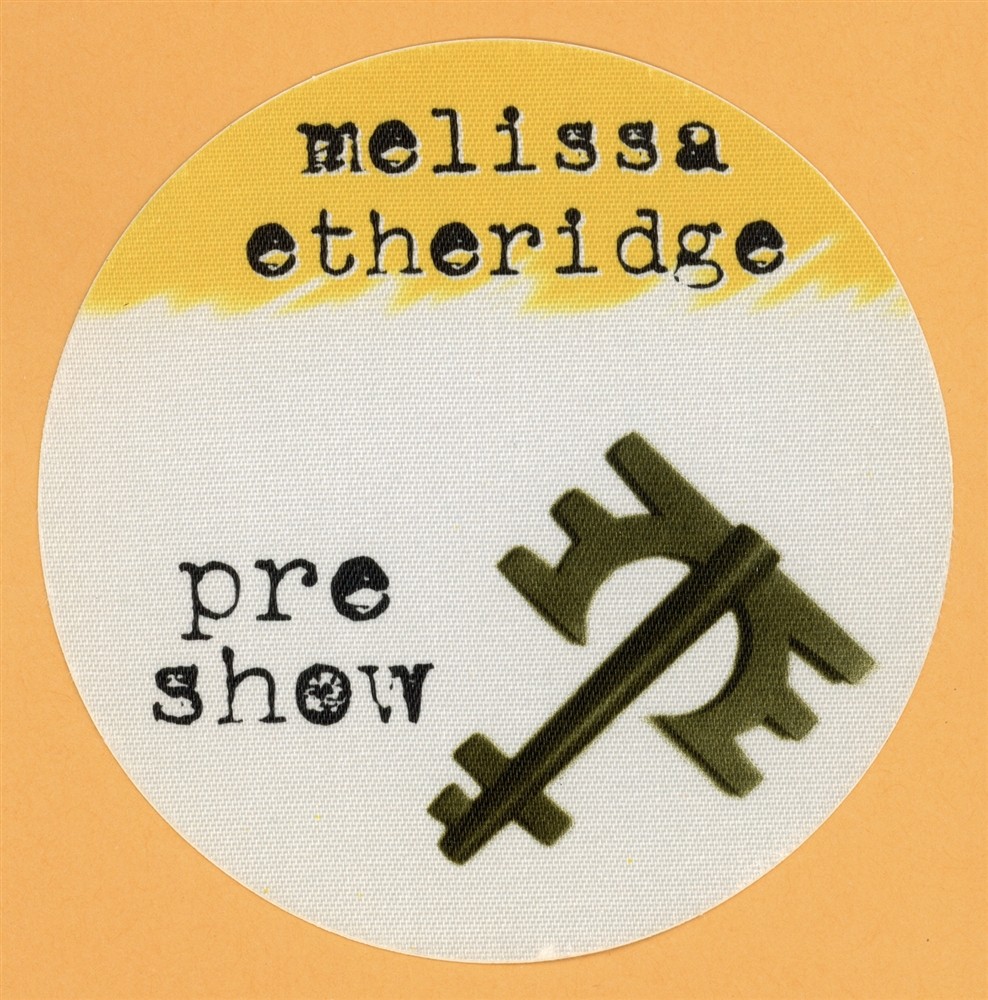 Melissa Etheridge 1995 Your Little Secret Concert Tour Pre Show Backstage Pass