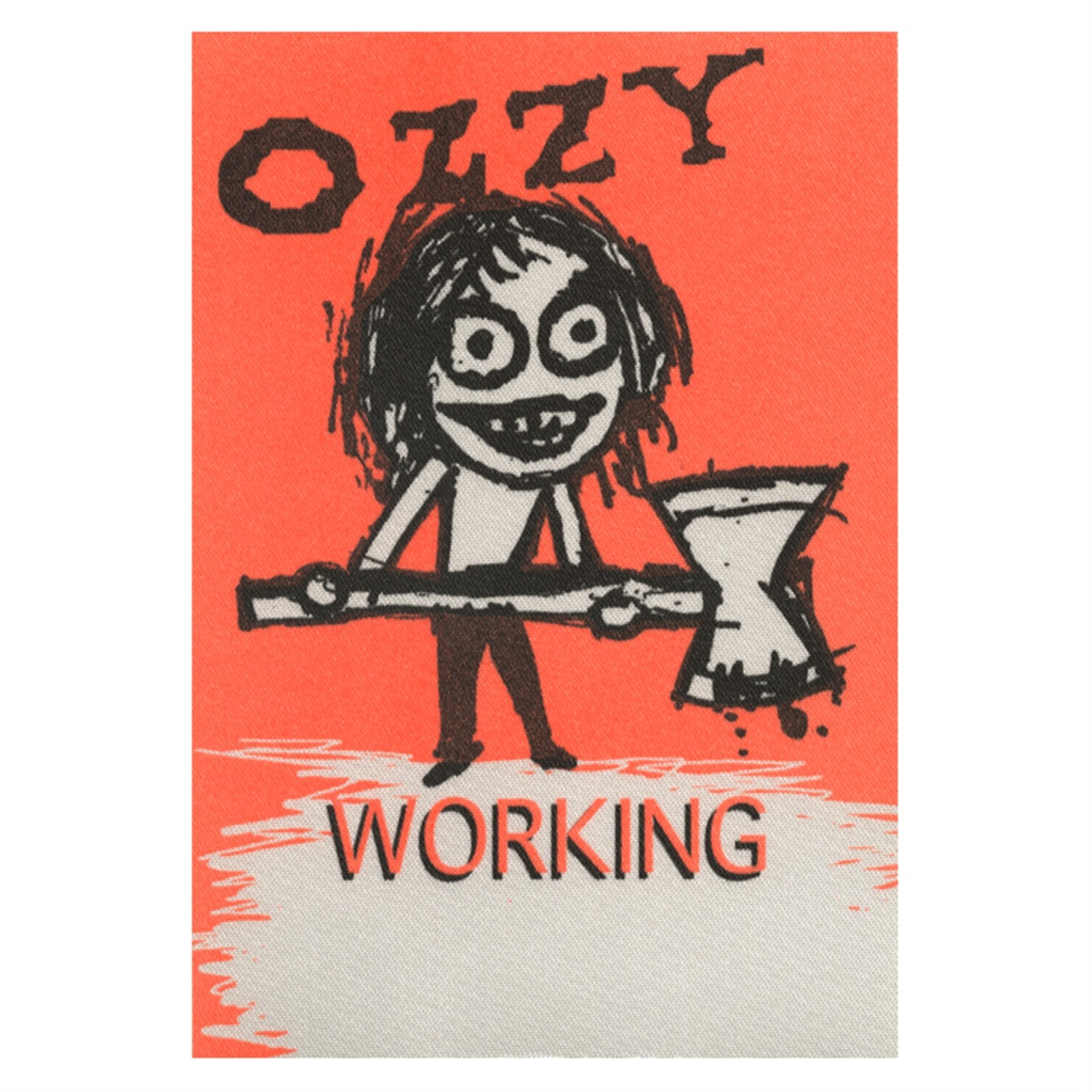 Ozzy Osbourne 1995 Ozzmosis Concert Tour Working Backstage Pass