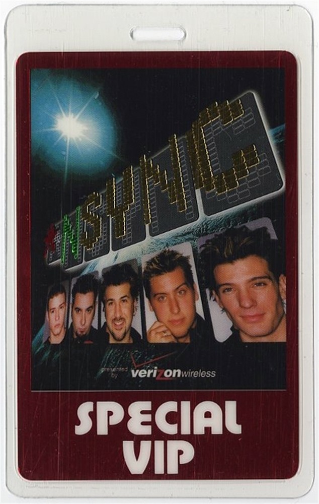 NSYNC 2001 Pop Odyssey Concert Tour Laminated Backstage Pass Justin Timberlake